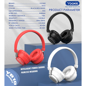 YB10 Yookie Foldable Bt 5.0 Noise Cancelling Headphones